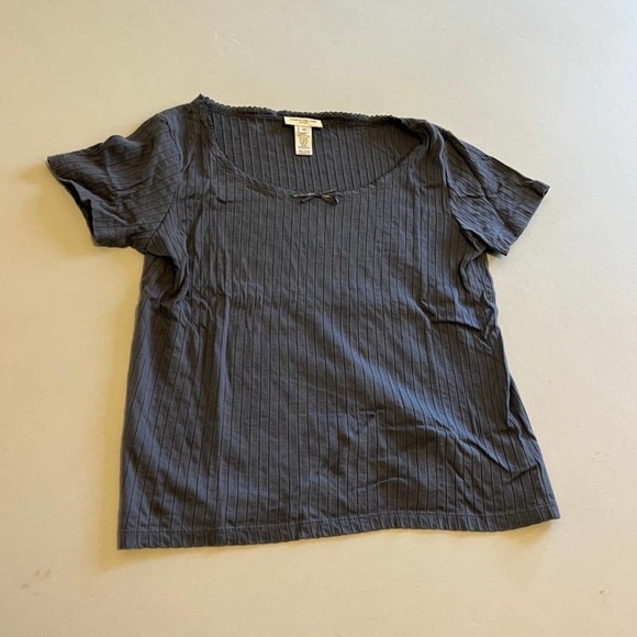 JONES New York Sport Blue scoop neck top M - Picture 2 of 6